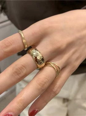 lamp大美女同款韩国复古指环