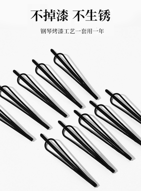 黑色发夹女头顶小夹子夏侧边碎发