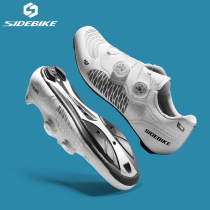 Racetrack guests brand new breathable ultralight carbon fiber road car lock shoes 440 gr-14 Class hardness road riding lock shoes