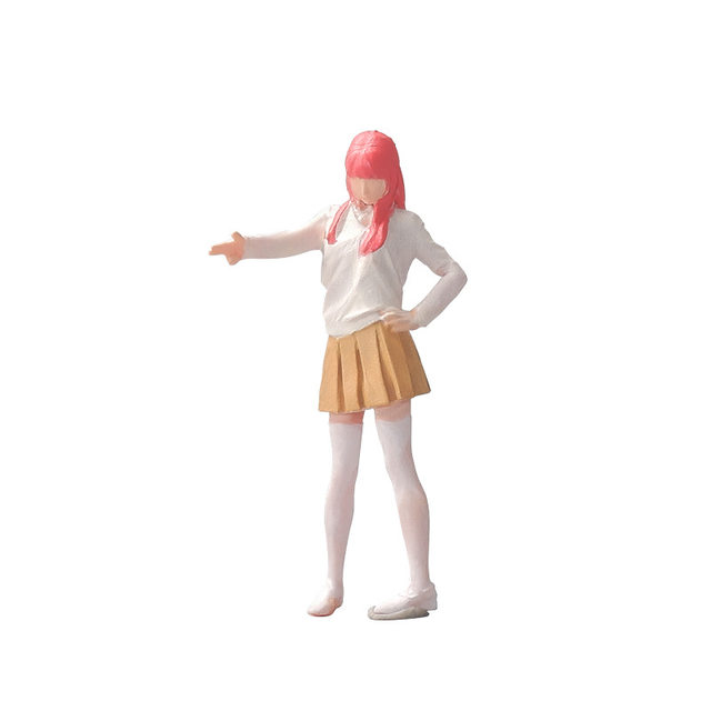Resin 164 simulated miniature resin doll model color