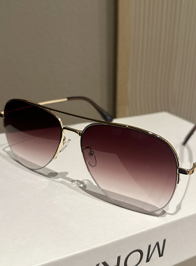 飞行员墨镜男欧美个性大框显瘦