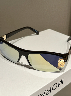 墨镜半框骑行运动风太阳镜