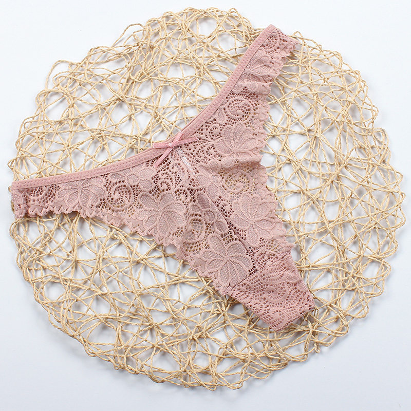 低腰性感蕾丝丁字裤女士大码内裤 火辣t裤透明镂空花纹女丁字裤,淘宝优惠券,粉丝福利购,淘宝优惠卷