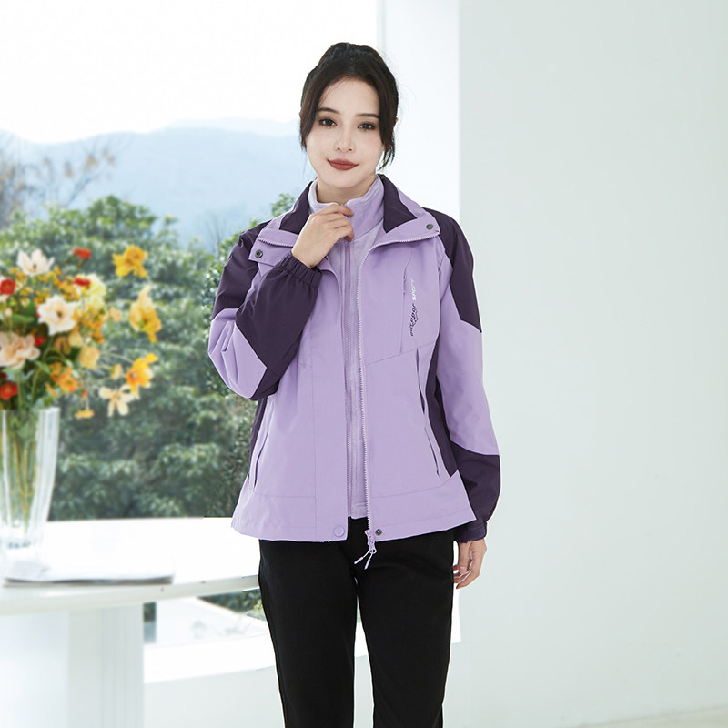 园服幼儿园老师冲锋衣春秋冬季新款教师三件套早教幼师工作服定制