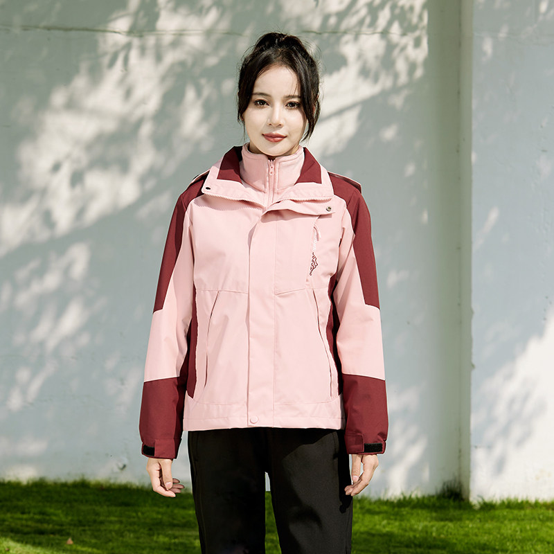 园服幼儿园老师冲锋衣春秋冬季新款教师三件套早教幼师工作服定制