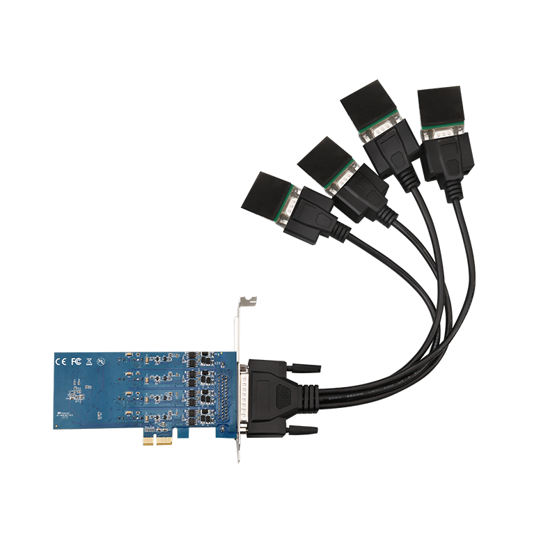 DIEWU工业级 PCIE2口4口 RS485/422光电隔离串口扩展卡二级防雷-图2