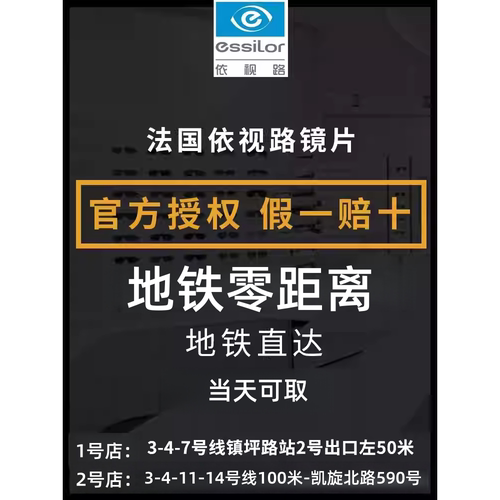 依视路爱赞数码钻晶膜臻高清适界防蓝光膜御近视防蓝光镜双核智能 - 图1