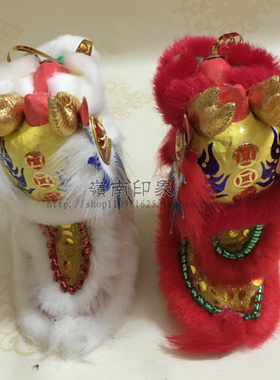 纯手工醒狮舞龙摆件岭南印象