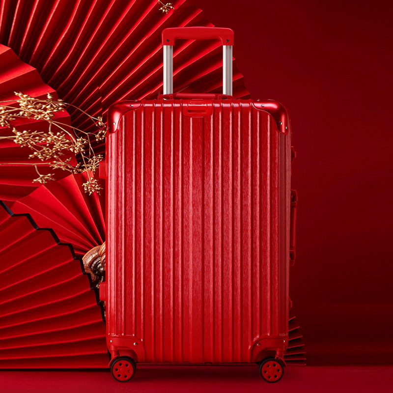 红色婚嫁妆结婚新娘旅行拉杆箱婚用 蒂小姐旅行箱