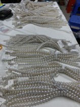 Live pat on its first Gothic pearl Nanyang white pearl Australia white seawater pearl necklace with ring ear nail pendant custom mussel