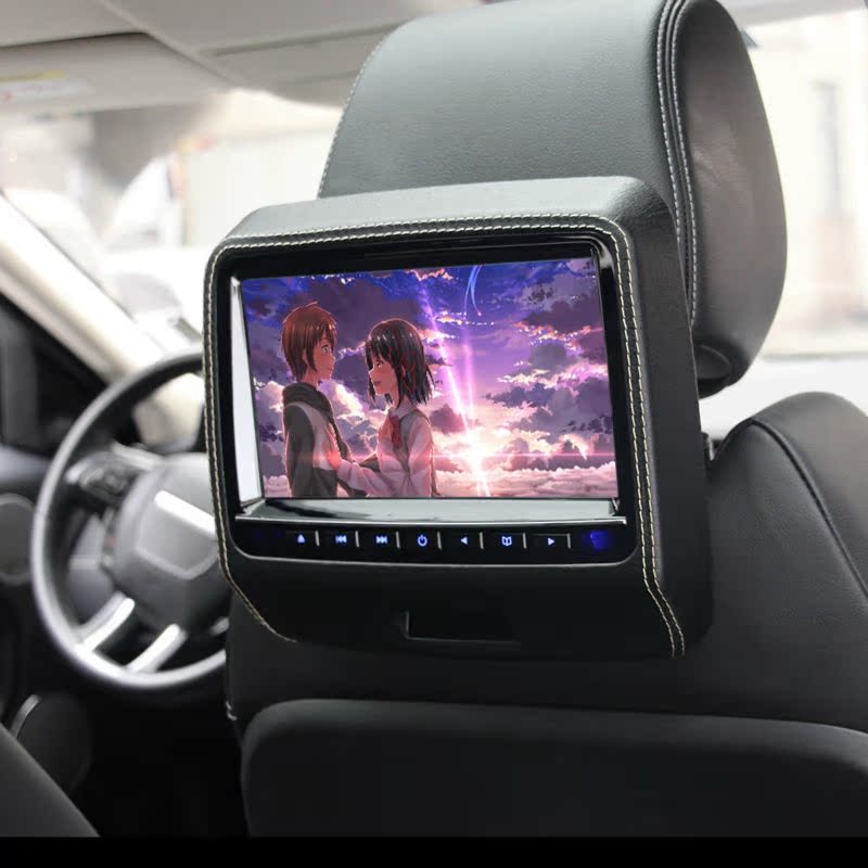 2PCS 9 Inch HD 800*480 LED Car Headrest DVD Player Monitor B-图2