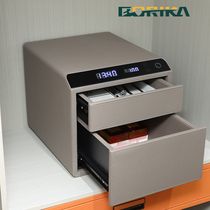 Jewelry containing safe Fingerprint Bluetooth Concealed Office Home Small Multilayer Drawer Safes Full Steel Theft Protection