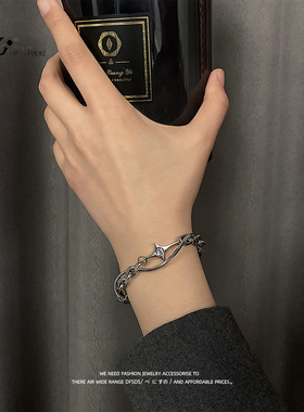 YUSTUDIO情侣钛钢流行精钢手链