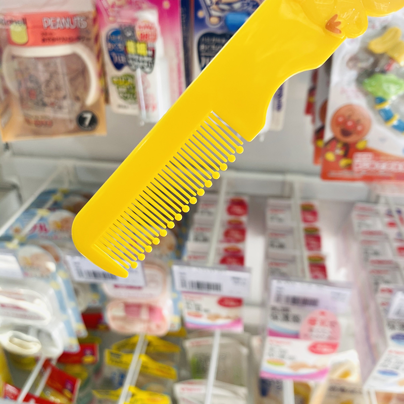 日本本土西松屋小鸡酱儿童专用梳子宝宝抗菌护发女孩梳子黄色小梳-图2