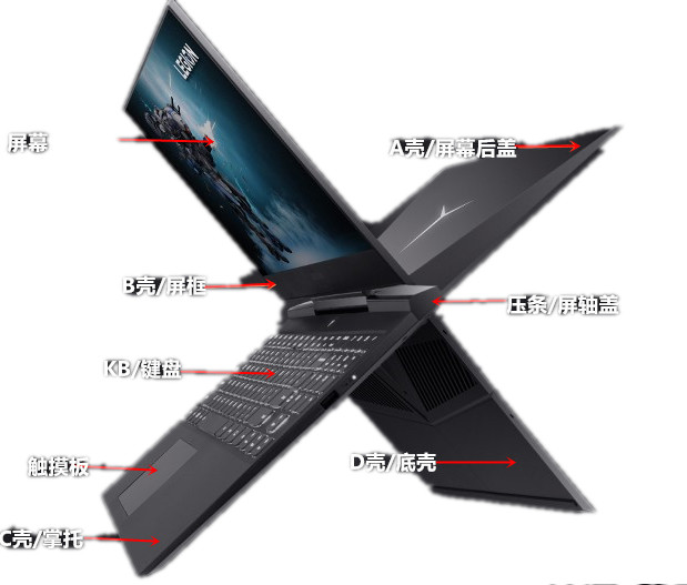 华硕ASUS ROG G750J G750JM JS G750JH JW B壳屏边框外壳 普通 3D - 图3