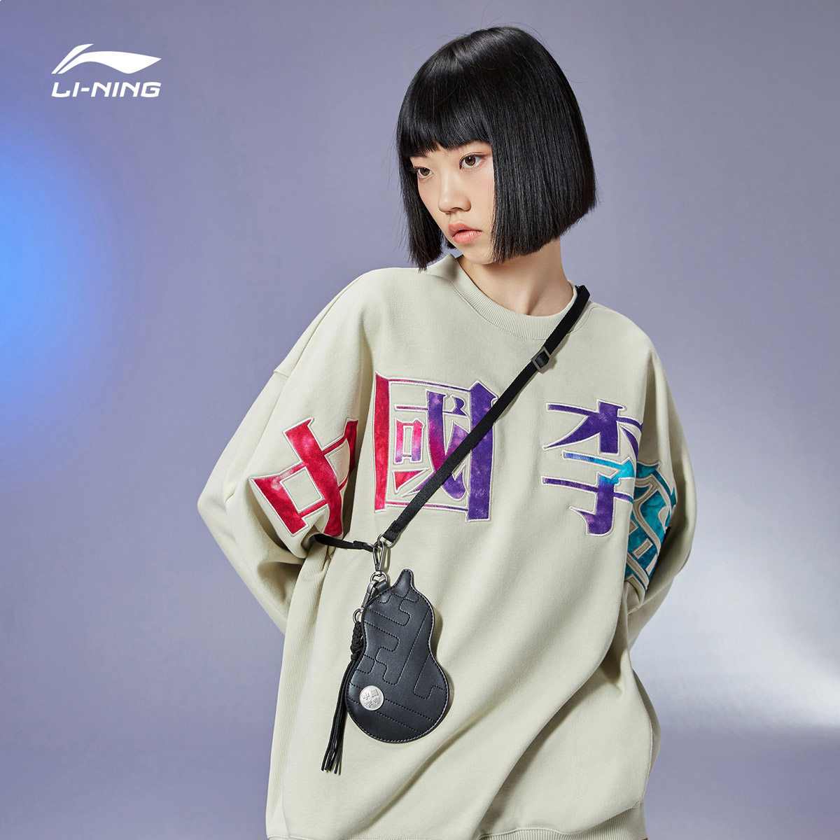 李宁运动包肖战同款葫芦包单肩包 全勇运动专营男士包袋