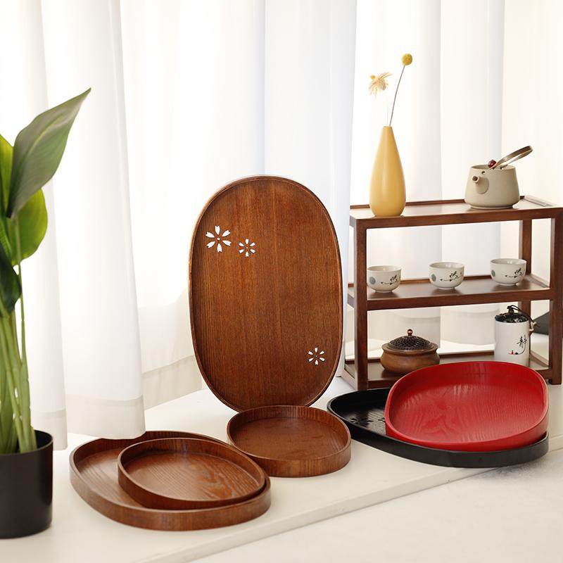 日式商用放茶杯托盘轻奢现代置物盘子家用早餐甜品椭圆盘干泡台,淘宝优惠券,粉丝福利购,淘宝优惠卷