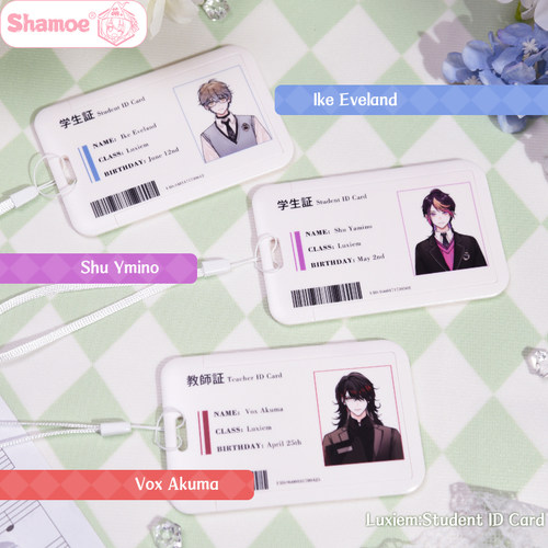 尚萌Luxiem彩虹社周边学生证门禁公交卡套vox shu mysta luca ike - 图1