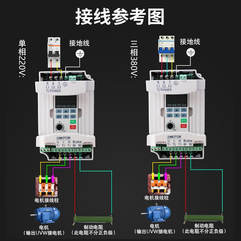 台湾新力达变频器VFD-M单220V三相380V0.4/1.5/2.2/3.7kw调速