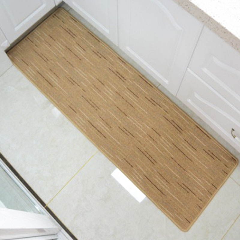 华德地毯 厨房毯橱柜飘窗卧室门口可定制地毯条纹吸水防滑TPE底 - 图1