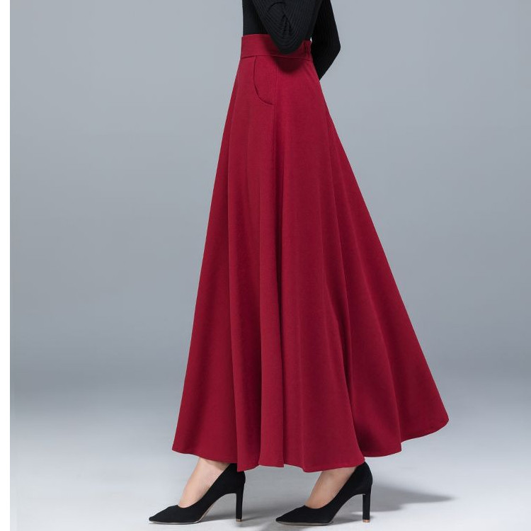 高腰A字半身长裙春秋简约优雅风遮跨职业伞裙松紧垂坠百搭大摆裙,淘宝优惠券,粉丝福利购,淘宝优惠卷