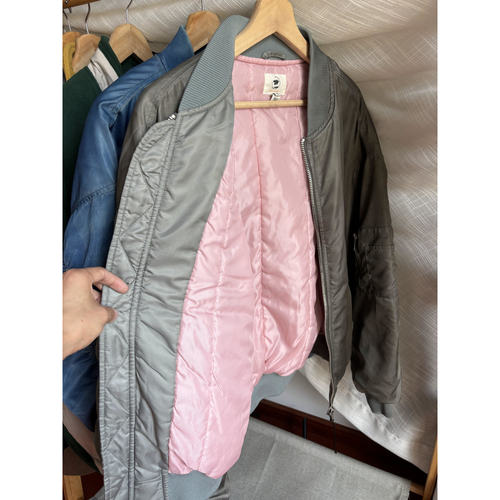 压轴牛货！扎染水洗 做旧男女MA1棒球飞行夹克外套棉服衣秋冬 - 图2