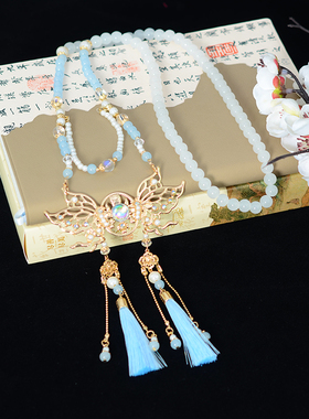 新中式马面裙配饰璎珞项链