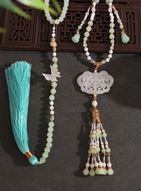 新中式璎珞项链汉服旗袍配饰