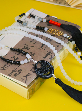 新中式马面裙汉服旗袍璎珞项链