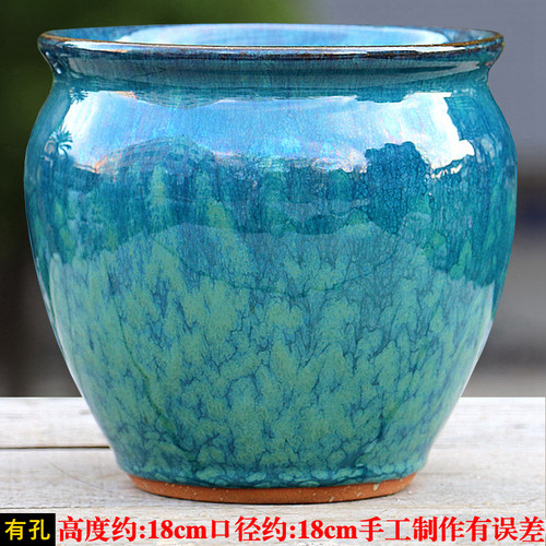 法师老桩矮胖拼盘透气多肉植物花盆乌木群生粗陶瓷大中号特价陶罐 - 图2