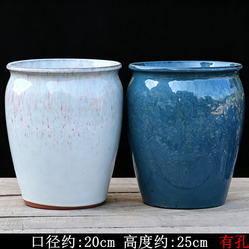 法师老桩矮胖拼盘透气多肉植物花盆乌木群生粗陶瓷大中号特价陶罐 - 图0