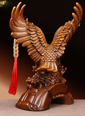 老鹰大展宏图摆件公司老板领导办公桌高档客厅装饰品乔迁开业礼品