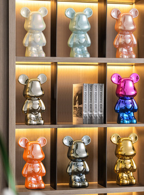 暴力熊高档陶瓷摆件装饰送礼佳选