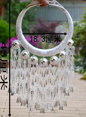 民族风特色少数民族彝族景颇族苗族项圈银饰高档项链舞蹈演出配饰