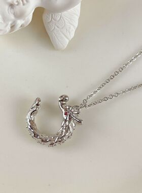 2026新款复古中国风红眼龙形项链气质高级感国风时尚百搭锁骨链女