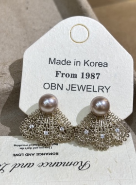 温柔耳环小众时尚百搭耳饰饰品