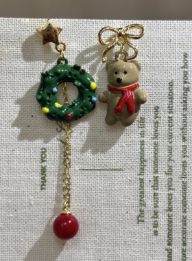 可爱节日氛围感小众长款耳坠饰品