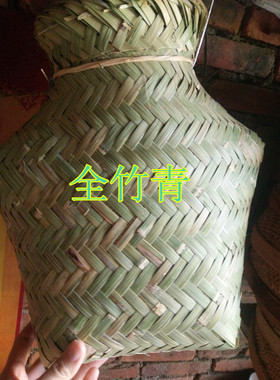 竹编鱼篓小背篓竹制品竹筛子竹匾