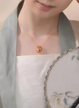 原创设计S925银葫芦吊坠肖邦链女