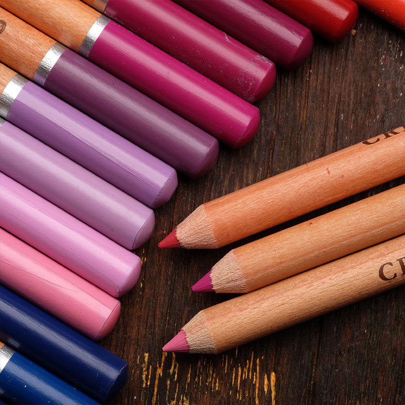 奥地利进口CRETACOLOR粉彩铅笔粉蜡笔单支彩色铅笔绘画手绘专用-图1
