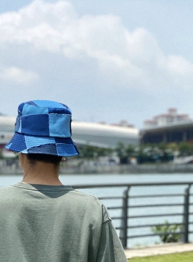 拼色街头风纯棉遮阳秋季渔夫帽