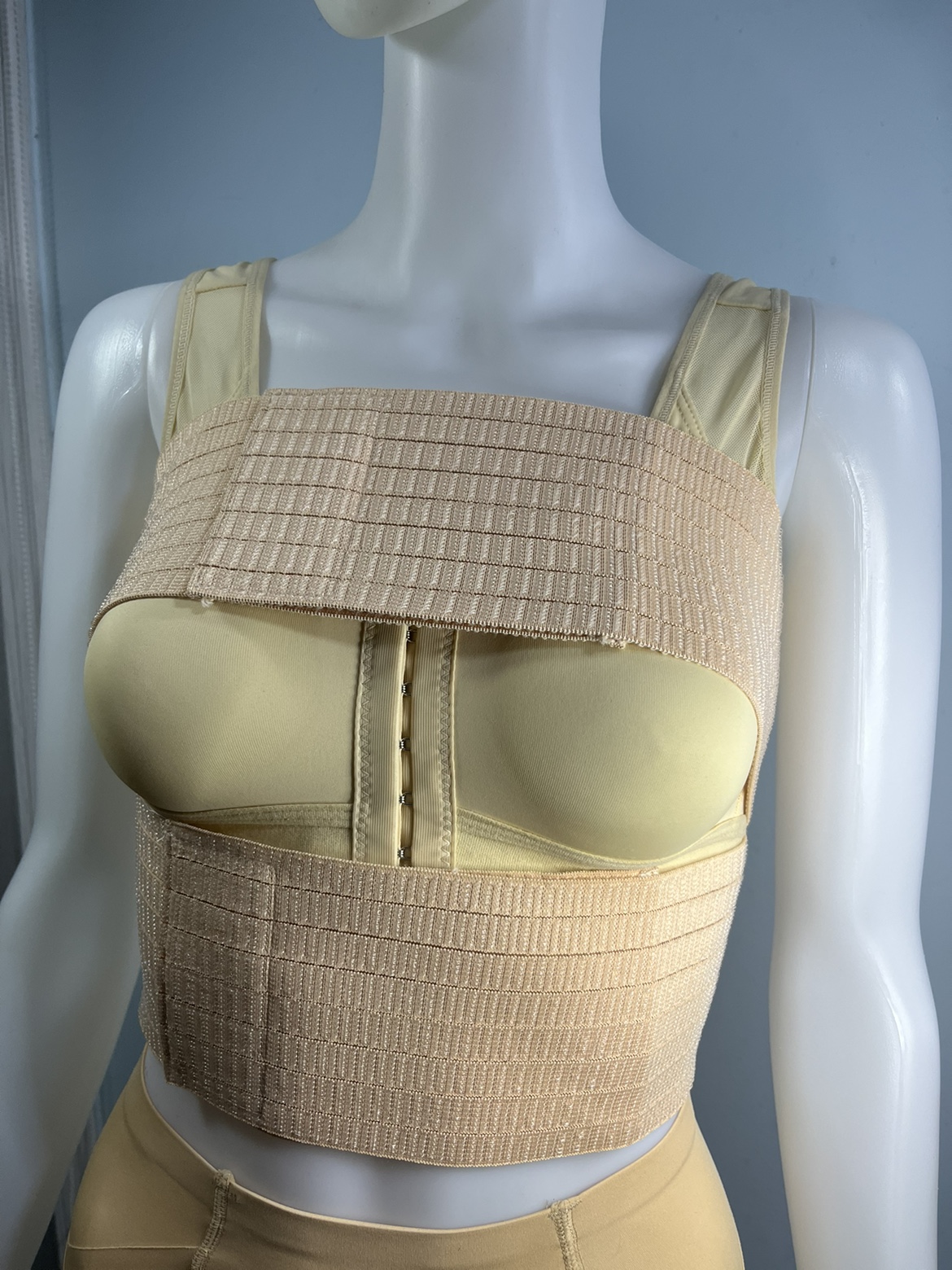 假体隆胸术后固定内衣胸托矫正收副乳聚拢束乳带医用束胸绑带塑形-图1