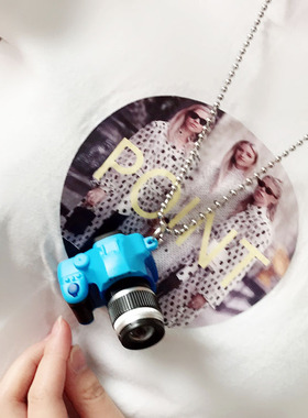 ins嘻哈风复古发光情侣小相机