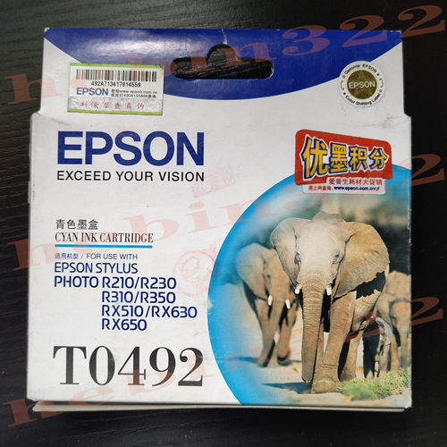 原装爱普生T0491 R210/R230/E310/R350/RX510/630打印机墨盒墨水 - 图1