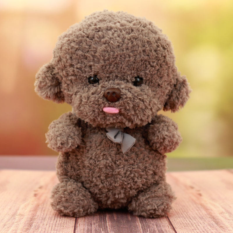 白色比熊犬公仔灰色泰迪狗毛绒玩具萌宠会叫狗狗布娃娃送女生礼物,淘宝优惠券,粉丝福利购,淘宝优惠卷