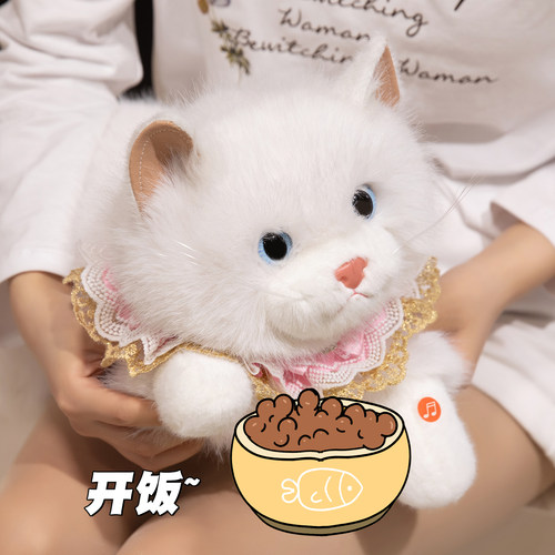 布偶猫玩偶仿真猫咪公仔毛绒玩具会叫可爱宠物小猫布娃娃女生礼物 - 图2