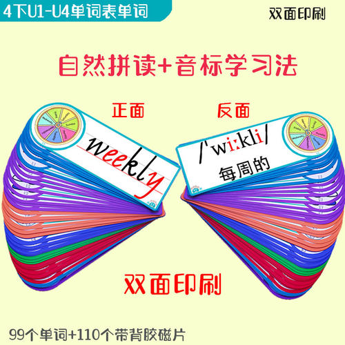 新闽教版小学英语三四五六年级上下册老师教师教学板书单词闪卡片 - 图2