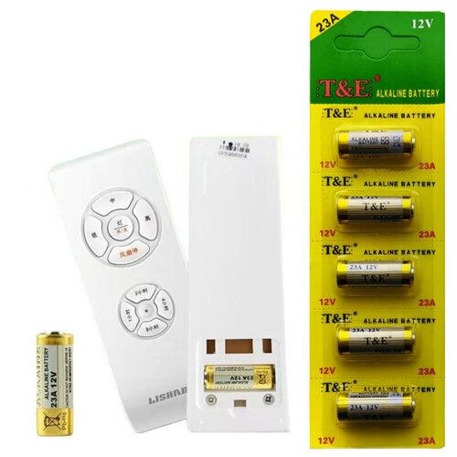 三档吊扇灯隐形扇遥控器配件23A12V投影幕布卷帘门遥控器小电池 - 图1