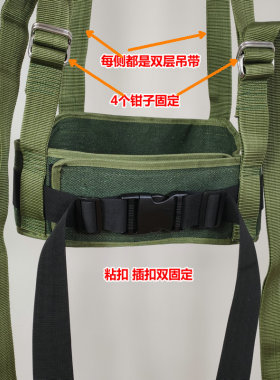 腰椎牵引带家用挂单杠脊椎劳损拉伸器加强自粘式插扣型腰部悬挂带