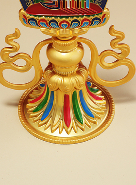 藏式合金摆件十相自在文殊九宫八卦摆件十二生肖吉祥如意莲花家用